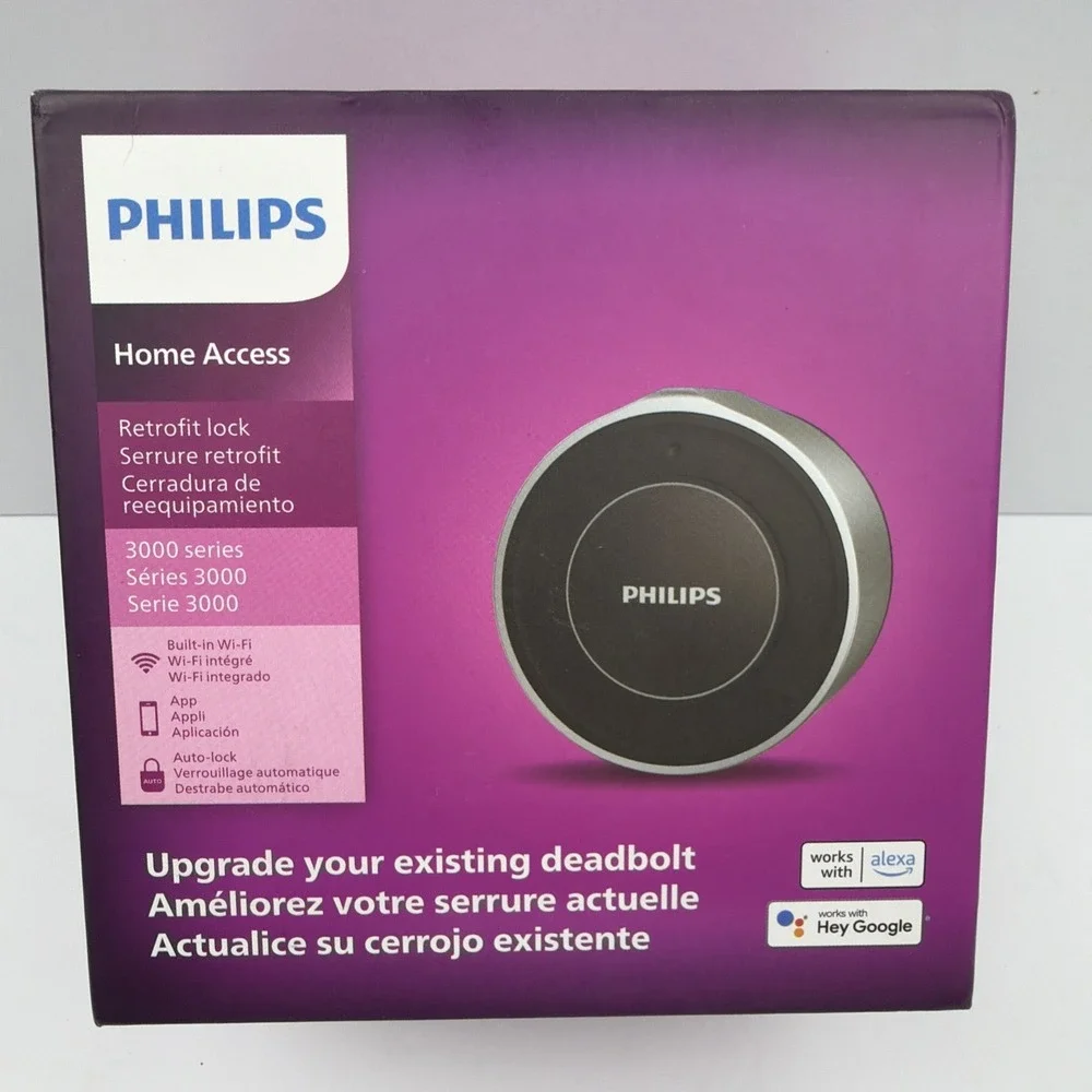 Philips Home‎ Access Wi-Fi Retrofit Smart Door Deadbolt Lock (BLACK)